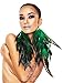 Fashmorous Green Feather Earrings for Women Dangling Green Earrings for Women Dangle with Leaf Shape Hook