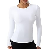 SPVISE Women's Compression Shirts Long Sleeve Crew Neck Slim Fitted Workout Gym Shirts Dry Fit Athletic Undershirt Basic Tops