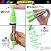 Liquid Chalk Makers Set - Neon colors with Silver and Gold Metallic – 10 Pack with FREE 24 Chalkboard Labels – Reversible Bullet and Chisel Tip!