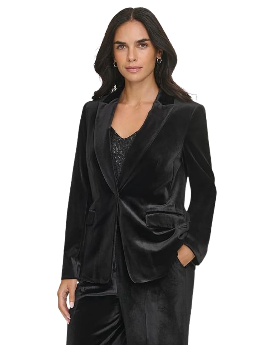 Calvin Klein Women’s Suits Jacket,Black,12