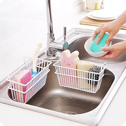 Buy Generic Iron Sink Draining Rack Hanging Drain Basket Sponge