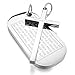 INBLUE Men's Stainless Steel Pendant Necklace Silver Tone Dog Tag Cross English Bible Lords Prayer -With 23 Inch Chain