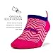 High Performance Ultra Light - No Show Tab - Athletic Running Socks for Men and Women, Chevron Pink, Medium