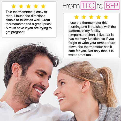 Fertility BBT Thermometer - iProven BBT-271B - 1/100th Accuracy - Trying to Conceive The Natural Way - Track Your Waking Temperature - Ovulation Tracking and Prediction - Thumbnail 6
