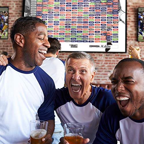 Joyousa Fantasy Football Draft Board 2019 Kit with Player Labels - Extra Large - 14 Teams and 480 Name Stickers