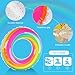Coogam Rainbow Swim Ring Whirl Tube Color Pool Float Inflatable Rubber Inner Tubes Water Donut Rafts Foam Innertube Toy for Kids Summer Outdoor Beach Party Playing Decoration (23.6'')