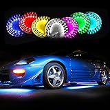 Zone Tech 7-Color LED Underbody Car Glow System - Premium Quality Neon Lights Kit with Sound Active Function and Wireless Remote Controller