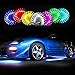 Zone Tech 7-Color LED Underbody Car Glow System - Premium Quality Neon Lights Kit with Sound Active Function and Wireless Remote Controller