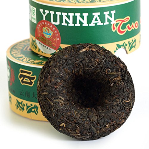 Puerh Tea - Raw Pu erh Tee Cake 100g / 3.52oz 2007 Year Tulin T868 - Puerh Tuocha Boxed - Chinese Yunnan Puer Pu'er Tea Pu-erh Tee – Bild 4