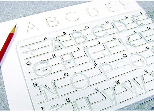 SCHOOL RITE TEMPLATE MAUSCRIPT UPPERCASE (Set of 6)