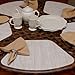 Sweet Pea Linens Cream/Tan Wipe Clean Wedge-Shaped Placemats - Set of Two