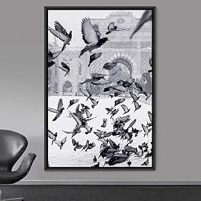 signwin Framed Canvas Wall Art Flock of Birds...