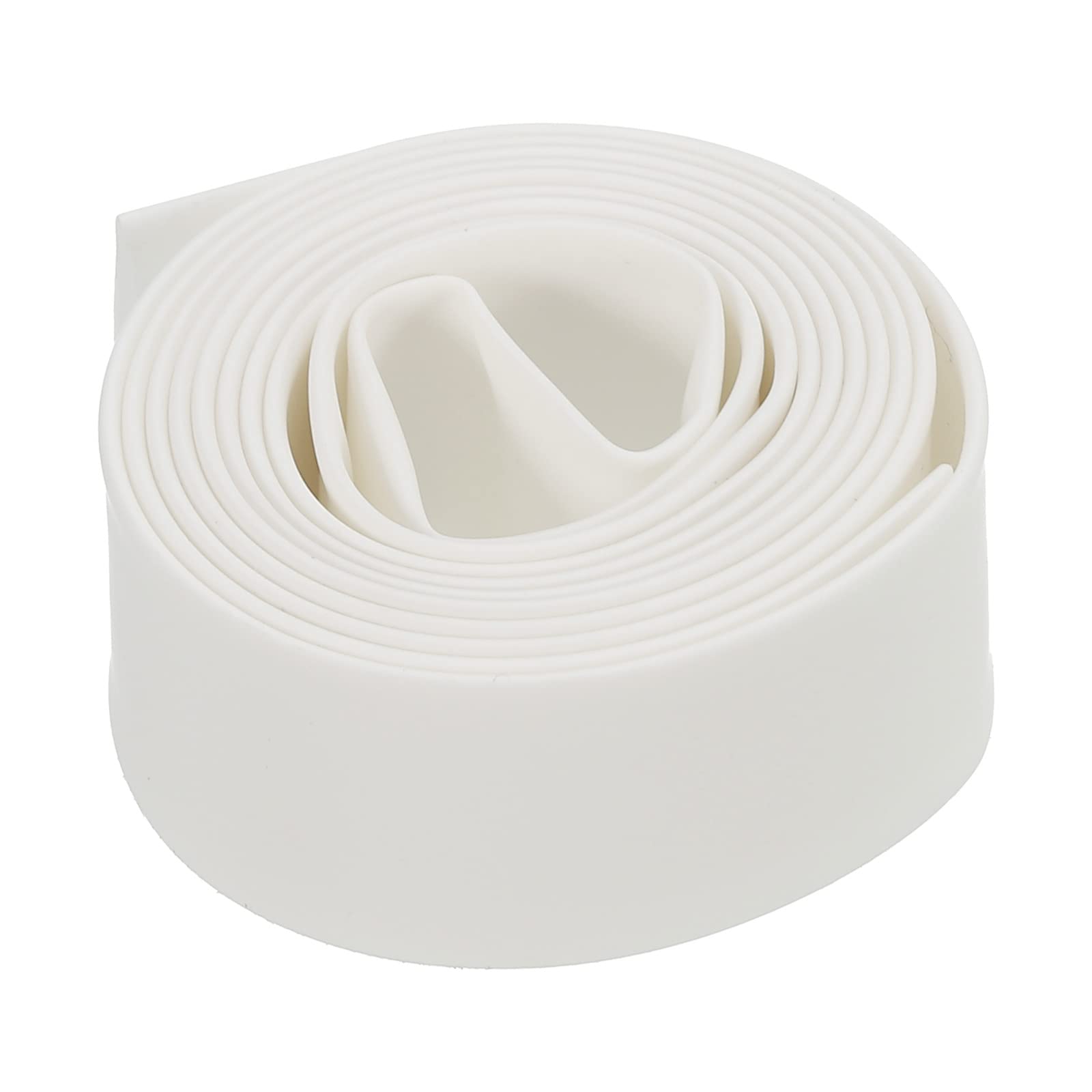 Rebower Heat Shrink Tubing 2:1 Cable Sleeving Tube Wrap, [for Electric Insulation Protection] - 11mm Dia/17mm Flat Width/1m/White