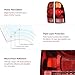 VIPMOTOZ Red Lens OE-Style Tail Light Lamp Assembly For 2005-2015 Toyota Tacoma Pickup Truck, Driver & Passenger Side
