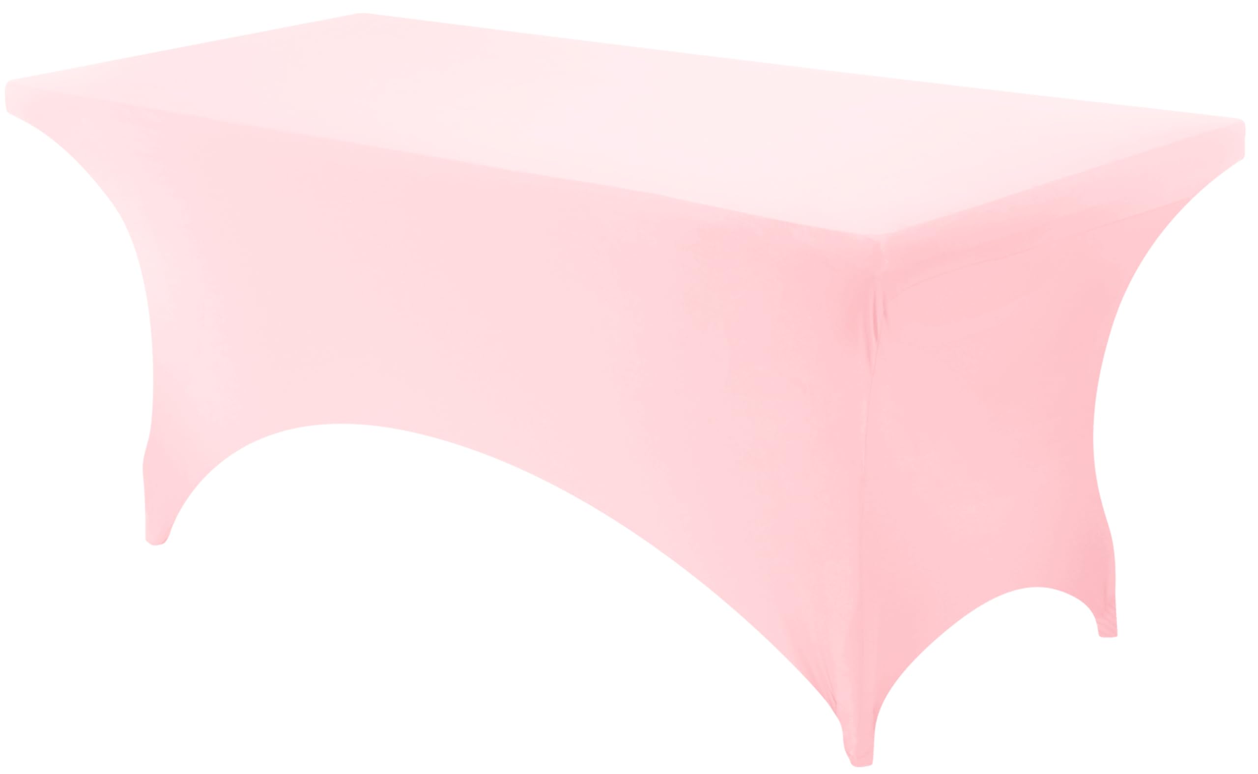 Utopia Kitchen Spandex Table Cloth [6FT, Pink] Tight, Fitted, Washable and Wrinkle Resistant Stretch Rectangular Patio Table Cover for Event, Wedding, Banquet & Parties [183Lx76Wx76H] cm — image 1