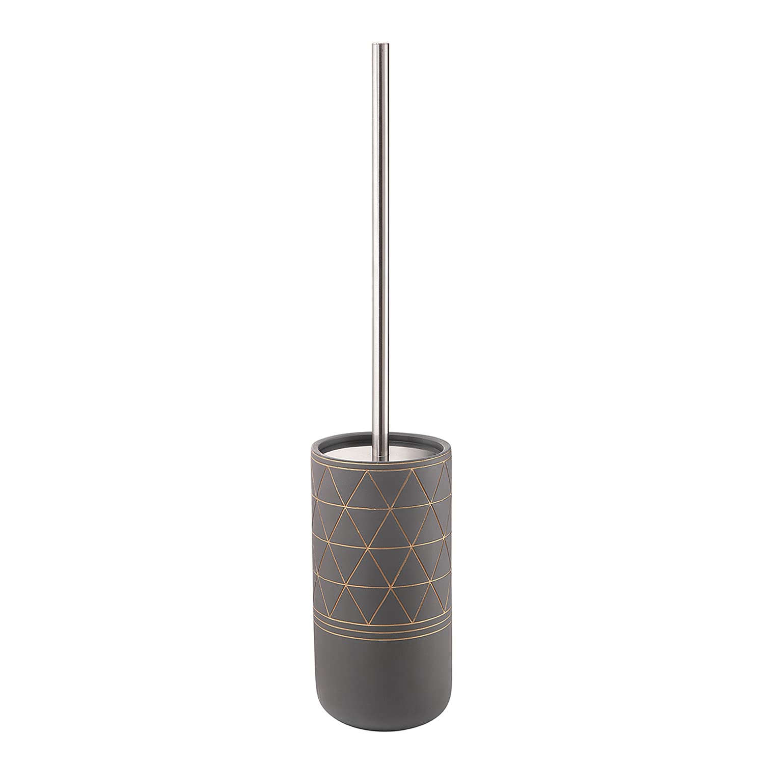 Gedy Calipso Toilet Brush, Cement, Grey, 10 x 10 x 48.7