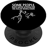 Some People Just Need A Push Funny Sarcasm Graphic PopSockets Adhesive PopGrip