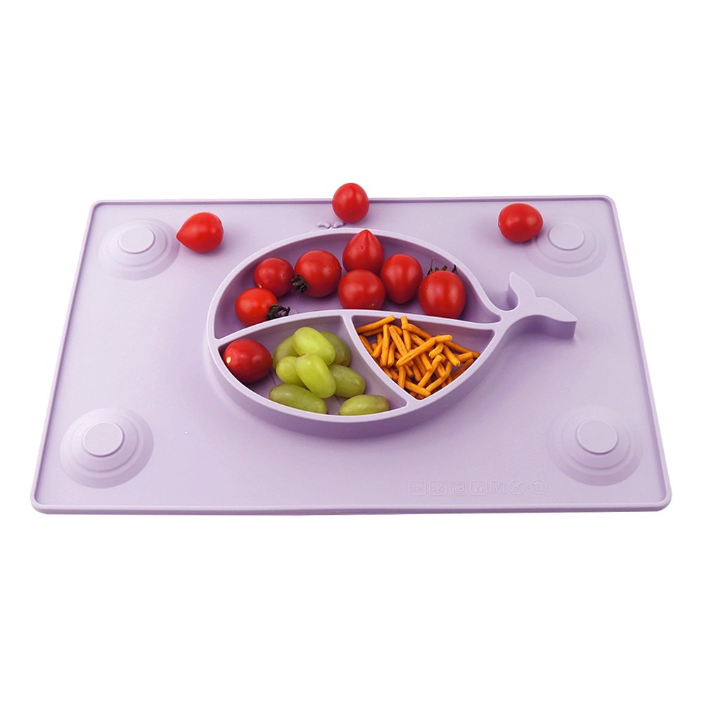 Silicone Placemat Suction Plates for Toddlers Baby and Infant by
