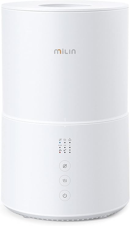 Amazon Milin 空気除菌器 加湿除菌器 最新電解水技術 除菌率99 9 加湿器 卓上 空間除菌 ワンタッチ安全除菌 2時間自動除菌 アロマ対応 ホワイト 2l 10畳対応 Milin 加湿器