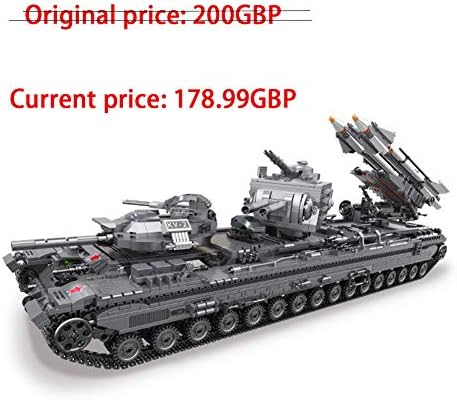 AYY 3663+PCS War Tank Model KV-2 Tank Model Building Blocks Tank Diy3d Model Diamond Mini Building Nano Building Blocks Set Boys and Girls Birthday Gifts