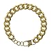 Mens Hand Chain 14k Gold Dipped or Silver Steel Curb Chain Bracelet - Charitable by Benevolence LA
