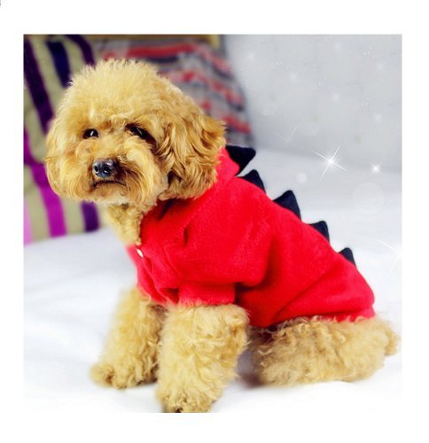 ARJOSA® Pet Costume Dog Fleece Soft Cozy Jumpsuit Halloween Collection Devil Coat Clothes - Image 2