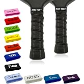 Custom Pickleball Name Bands Personalized Paddle Grip Straps | Silicone Name Bands for Pickleball Paddles. Add Custom Text for Easy Identification and a Unique Gift for Players