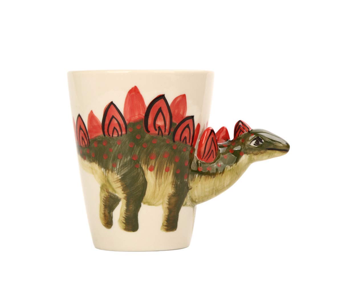 Hand-painted Animals Ceramic Mug (13.66oz) (Stegosaurus)