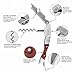 MICHELANGELO Professional Waiters Corkscrew With Rosewood Handle & Bonus Leather Case, Wine Keys, 3-in-1 Double Hinged Corkscrew Wine Bottle Opener With Foil Cutter & Beer Bottle Opener