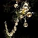 Sogrand 30 Bulbs,Solar String Lights,Warm White LED,Solar Lights Outdoor,String Lights,Solar Garden Lights,for Garden,Party,Dinner,Bedroom,Path,Walkway,Driveway,Festival,Patio,Yard,Landscape
