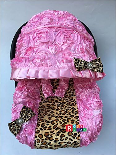 Rosy Kids Infant Carseat Canopy Cover 3pc Whole Caboodle, Baby Car Seat Cover Outdoor Kit, Color03NR13