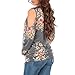 Mother Bee Women's Cold Shoulder Maternity Tunic Top by Rags and Couture ,Grey,Medium