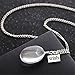 Iumer Natural Dandelion Chain Double - sided Gem Glass Ball Necklace