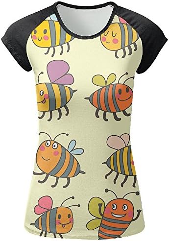 Hard Working Bees Womens Travel Short Sleeve T-Shirts