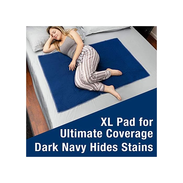 Inspire Waterproof Mattress Pad, Dark Colored to Hide Stains, Extra Large 34 x 54 – Quilted, Bed Pad for Incontinence…