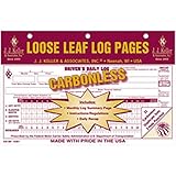 J.J. Keller - Driver's Daily Log with 7 and 8 Day Recap, Carbonless, pack of 12