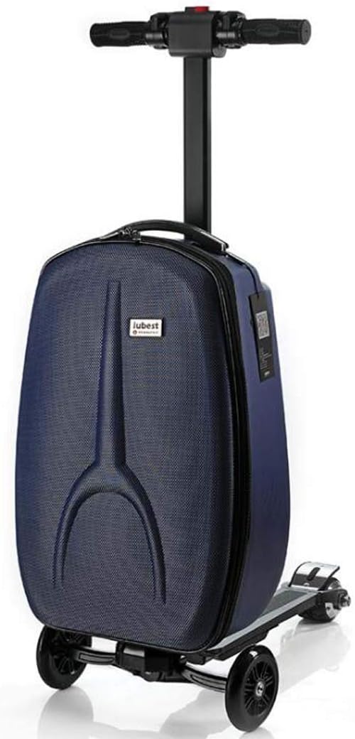 GJX Business Travel Bag, ABS+PC Male And Female Electric Scooter, Business Trolley, Chassis Smart Suitcase