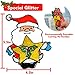 HUFUN 12 Pack Christmas Window Clings Christmas Decorations Indoor Xmas Clings Window Stickers Christmas Window Decals Snow Flake Santa Claus, Snowman Multiple Styles Reusable