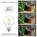 SHINE HAI G25 LED Vintage Filament Bulbs, 4W (40W Equivalent), 470 Lumens, 2700K Warm White, 360° Beam Angle, E26 Base Globe Bulb, Pack of 6