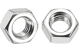 Kozelo 20pcs Hex Nuts - [5/16"-18] 304 Stainless Steel (A2-70) Hardware Standard Inch Coarse Thread Metal Nuts for Heavy Stru