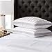 Beckham Hotel Collection Gusset Gel Pillow (2-Pack) - Diamond Embossed Luxury Gel Pillow - Hypoallergenic & Dust Mite Resistant - Queen