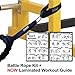 Battle Rope Anchor Strap Kit (Pair) With Laminated Workout Guide For Exercise Crossfit Training 30 40 or 50 Ft and 1.5 or 2 inch Diameter Rope For Abrasion Protection with Heavy Duty Carabiner