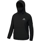 BASSDASH Youth Fishing Fleece Hoodie with Mask Water Resistant Kids’ Performance Sweatshirt FS18Y