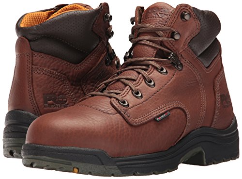 Timberland PRO Men's Titan 6" Safety Toe Work Boot,Brown/Brown,15 W
