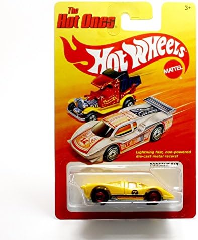 PORSCHE 917 (Yellow) The Hot Ones 2011 Release of the 80's Classic Series 1:64 Scale Throw Back HOT WHEELS Die-Cast Vehicle