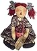 Craft Outlet Fabric Raggedy Ann Hold Basket Doll, 16-Inch