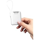 Gidues M1 Mini Portable Charger, 10000mAh Ultra-Compact Power Bank, 22.5W PD Fast Charging, Tpye-C Built-in Cable, Small External Battery Pack for iPhone, Samsung, Android iPad (White)