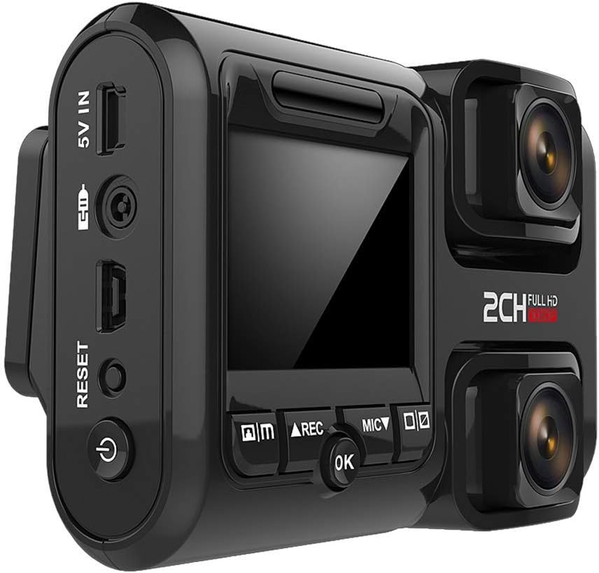 HD Dash Cam, 1080P 360 Panorama Front and Rear Dual Recording High-Definition Night Vision Car-Mounted Hidden 24-Hour Monitoring Wireless Driving Recorder