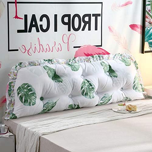 Wgang Korean Version of Cotton Headboard Large Cushion Soft Bag Removable Wash Bed Cotton Large Back Sofa Long Pillow Bed Back (Color : P, Size : 120cm)
