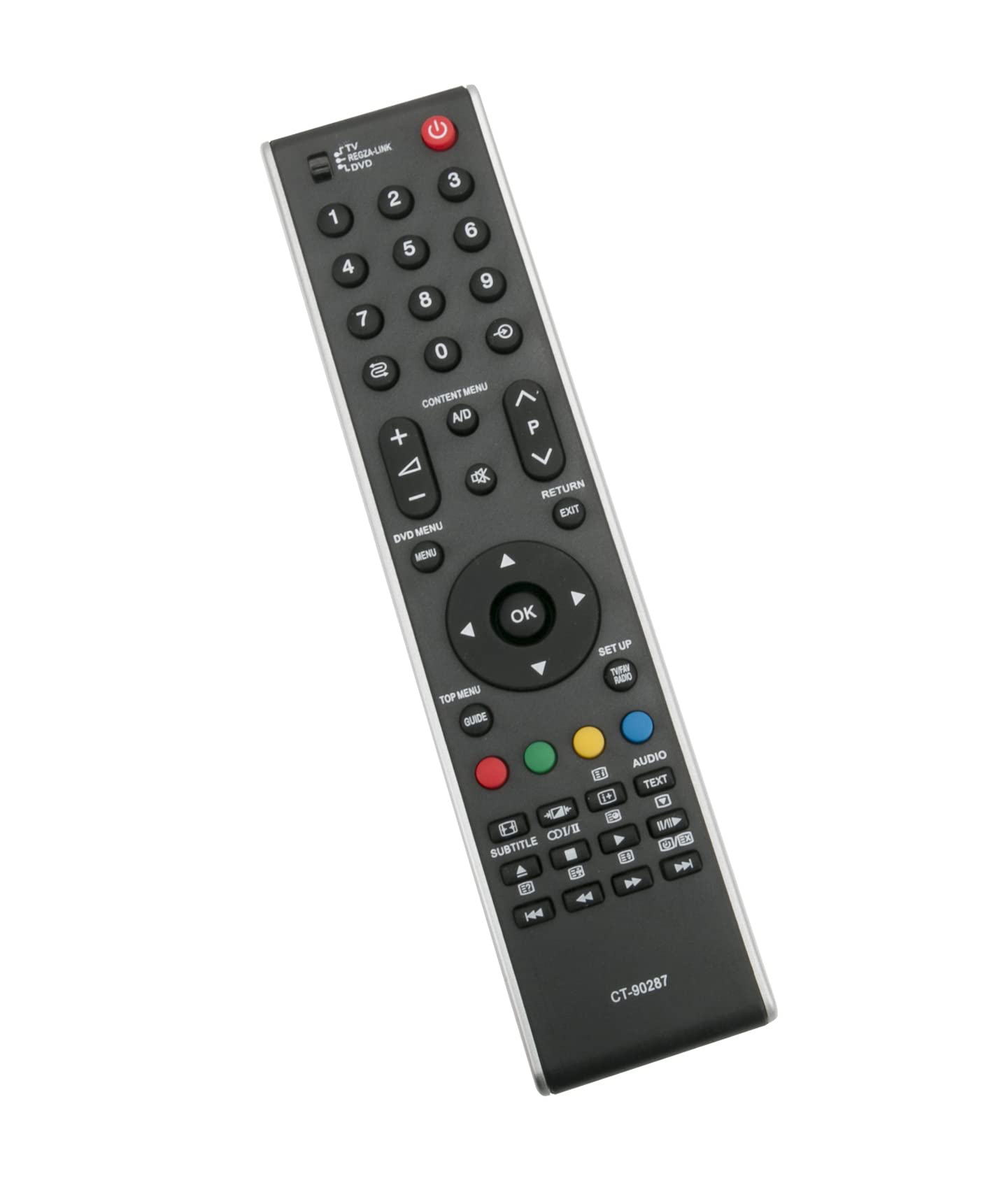 AULCMEET CT-90287 Replacement Remote Control Compatible with Toshiba 4K OLED Smart TV 32CV505DG 40XF355DG CT-90126 CT-90288 CT-90301